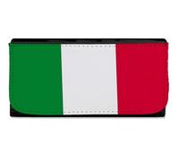 MERCHANDMANIA Billetera Billetero Bandera DE Italia Roma Italianos Pais nacion Mujer señora Negro Monedero