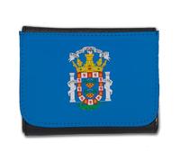 MERCHANDMANIA Billetera Billetero Bandera de Melilla españa Comunidad autonoma Hombre Caballero Negro Monedero