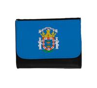 MERCHANDMANIA Billetera Billetero Bandera de Melilla españa Comunidad autonoma Unisex Negro Monedero