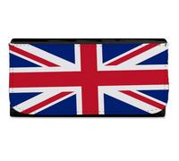MERCHANDMANIA Billetera Billetero Bandera Inglaterra Londres Ingles Reino Unido UK Mujer señora Negro Monedero