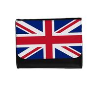 MERCHANDMANIA Billetera Billetero Bandera Inglaterra Londres Ingles Reino Unido UK Unisex Negro Monedero