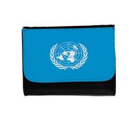 MERCHANDMANIA BILLETERA BILLETERO bandera naciones unidas pais gobierno mundial unisex negro monedero