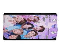 MERCHANDMANIA Billetera Billetero BTS Grupo Permission to Dance on Stage Cantantes Mujer señora Negro Monedero