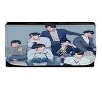 MERCHANDMANIA Billetera Billetero BTS KPOP Chicos 2025 Let me Know Winter Ahead Mujer señora Negro Monedero