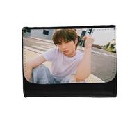 MERCHANDMANIA Billetera Billetero Cantante Coreano KPOP TWS Lee Kyungmin Unisex Negro Monedero