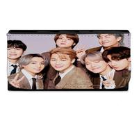 MERCHANDMANIA Billetera Billetero Cantantes KPOP BTS Dynamite Life Goes on Mujer señora Negro Monedero