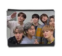 MERCHANDMANIA Billetera Billetero Cantantes KPOP Run BTS Yet to Come Butter on Hombre Caballero Negro Monedero
