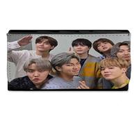 MERCHANDMANIA Billetera Billetero Cantantes KPOP Run BTS Yet to Come Butter on Mujer señora Negro Monedero