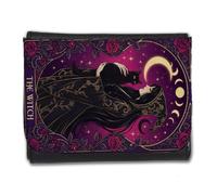 Merchandmanía Billetera Billetero Carta Tarot Bruja Negra Gato Luna astrologia Rosas Hombre Caballero Negro Monedero