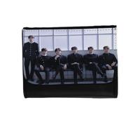 MERCHANDMANIA Billetera Billetero Chicos Cantantes Famosos Grupo Before You Met me Unisex Negro Monedero