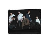 MERCHANDMANIA Billetera Billetero Chicos Cantantes Famosos Grupo Growing Pains Unisex Negro Monedero