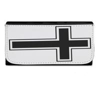 Merchandmanía Billetera Billetero Cruz Cristiana Cristo Jesus Hijo de Dios Iglesia Mujer señora Negro Monedero