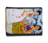 MERCHANDMANIA Billetera Billetero Cuadro Arte Feminista Frida Kahlo, Las Dos Fridas Hombre Caballero Negro Monedero