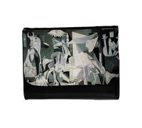 MERCHANDMANIA Billetera Billetero Cuadro EL GUERNICA DE Pablo Picasso Unisex Negro Monedero
