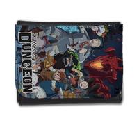 MERCHANDMANIA Billetera Billetero Delicious in Dungeon meshi Serie Anime Dragon Hombre Caballero Negro Monedero