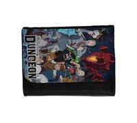 MERCHANDMANIA Billetera Billetero Delicious in Dungeon meshi Serie Anime Dragon Unisex Negro Monedero