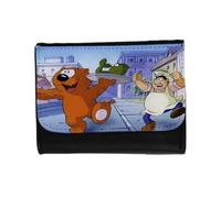 MERCHANDMANIA Billetera Billetero el Gato Isidoro The Cat Serie Retro Antigua Unisex Negro Monedero