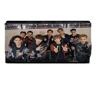 MERCHANDMANIA Billetera Billetero Exo KPOP Chicos 2025 discografia Monster Gira Mundial Mujer señora Negro Monedero