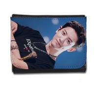 MERCHANDMANIA Billetera Billetero Exo Personaje KPOP Cantante 2025 Chanyeol Hombre Caballero Negro Monedero