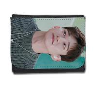 MERCHANDMANIA Billetera Billetero Exo Personaje KPOP Cantante 2025 Chen Hombre Caballero Negro Monedero