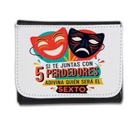 MERCHANDMANIA Billetera Billetero Frase incomoda Verdad Consejo Amistad Amigos Hombre Caballero Negro Monedero