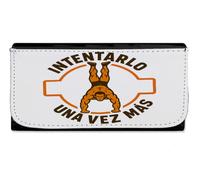 MERCHANDMANIA Billetera Billetero Frase motivacion calistenia Gimnasio musculo Mujer señora Negro Monedero