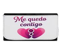 MERCHANDMANIA Billetera Billetero Frase motivadora Aniversario Novios Amor te Quiero Mujer señora Negro Monedero