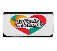 MERCHANDMANIA Billetera Billetero Frase motivadora psicologia Positiva positividad Mujer señora Negro Monedero