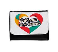 MERCHANDMANIA Billetera Billetero Frase motivadora psicologia Positiva positividad Unisex Negro Monedero