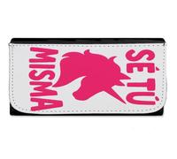 MERCHANDMANIA Billetera Billetero Frase motivadora se tu Misma carácter psicologia Mujer señora Negro Monedero