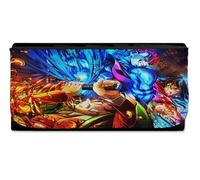 Merchandmanía Billetera Billetero Fuego Agua Combate peli Samurais Ninjas Anime Mujer señora Negro Monedero