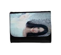 MERCHANDMANIA Billetera Billetero Grupo KPOP illit yunah Lucky Girl Syndrome Unisex Negro Monedero