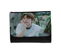 MERCHANDMANIA Billetera Billetero Grupo KPOP nct sion Love on The Floor Unisex Negro Monedero