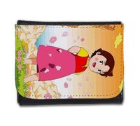 MERCHANDMANIA Billetera Billetero Heidi Abuelo Serie Antigua Anime Alpes Retro Hombre Caballero Negro Monedero