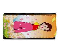 MERCHANDMANIA Billetera Billetero Heidi Abuelo Serie Antigua Anime Alpes Retro Mujer señora Negro Monedero