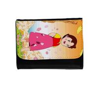 MERCHANDMANIA Billetera Billetero Heidi Abuelo Serie Antigua Anime Alpes Retro Unisex Negro Monedero