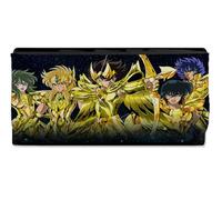 MERCHANDMANIA Billetera Billetero Heroes ARMADURAS Doradas Caballeros Anime Mujer señora Negro Monedero