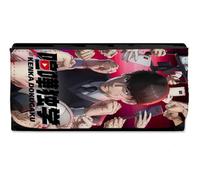 MERCHANDMANIA Billetera Billetero Kenka Dokugaku Serie Anime Videos Combate Mujer señora Negro Monedero