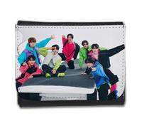 MERCHANDMANIA Billetera Billetero Kickflip Chicos KPOP 2025 Knock Knock Hombre Caballero Negro Monedero