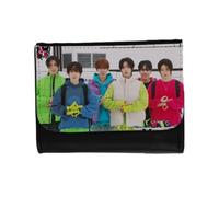 MERCHANDMANIA Billetera Billetero Kickflip Chicos KPOP 2025 See You On Tomorrow Unisex Negro Monedero