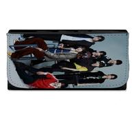 MERCHANDMANIA Billetera Billetero Kickflip Kyehoon Amaru Donghwa Juwang Minje Keiju Donghyeon Mujer señora Negro Monedero