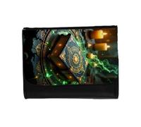 MERCHANDMANIA Billetera Billetero Libro espiritus Naturaleza Salvaje Magia magico Unisex Negro Monedero