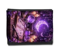 Merchandmanía Billetera Billetero Libro hechiceria Luna Magia simbolos arcanos Bola Hombre Caballero Negro Monedero