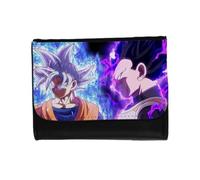 Merchandmanía Billetera Billetero Luchadores Serie peleas Dioses Angeles Bolas Dibujos Unisex Negro Monedero