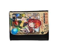 MERCHANDMANIA Billetera Billetero Madougushi Dahliya Dahlia in Bloom Magia Unisex Negro Monedero