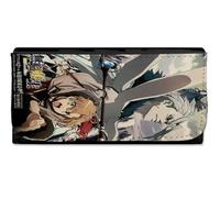 MERCHANDMANIA Billetera Billetero mushoku Tensei Serie Anime rudeus greyrat Mujer señora Negro Monedero