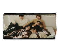 MERCHANDMANIA Billetera Billetero mytro KPOP Disco Truly Love Hate Music Mujer señora Negro Monedero