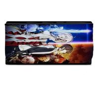 MERCHANDMANIA Billetera Billetero Our Last Crusade or The Rise of a New World Mujer señora Negro Monedero