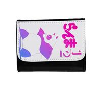 MERCHANDMANIA Billetera Billetero Ranma 1/2 Serie Oso Panda genma Saotome Unisex Negro Monedero