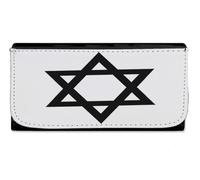 MERCHANDMANIA Billetera Billetero Religion judia judaismo fe tora Diez Mandamientos Mujer señora Negro Monedero